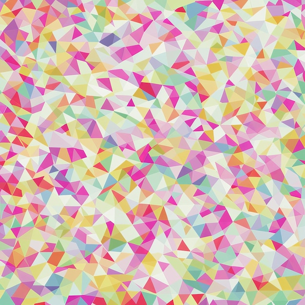 Un fond de mosaïque colorée avec des triangles.