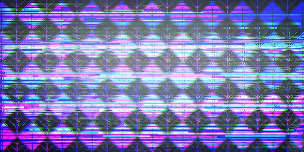 Fond de motif géométrique sans couture avec effet Glitch