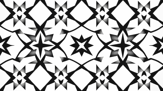 Fond de motif islamique élégant lignes noires sur l'art de la mosquée blanche pour le Ramadan et l'Aïd Télévision Desig
