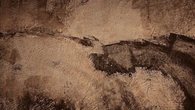 fond de mur en béton de ciment de texture abstraite vintage marron