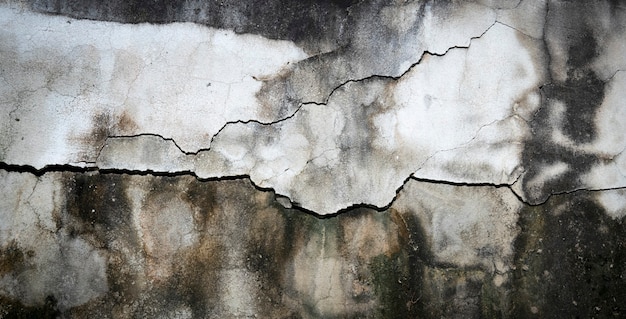 Fond de mur de béton fissuré