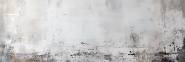 fond de mur blanc grunge et panorama de texture avec AI générative d'espace de copie