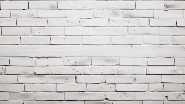 Photo fond de mur en brique blanche avec des lignes soignées