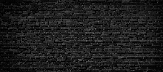 Fond de mur de brique noire