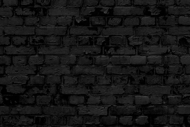 Fond de mur de brique noire