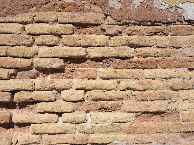 Fond de mur de brique rouge