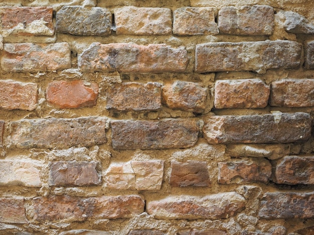 Fond de mur de brique rouge