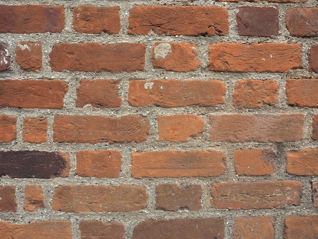 Fond de mur de brique rouge