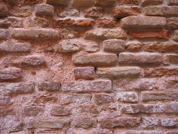 Fond de mur de brique rouge