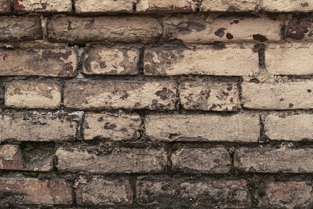 Fond de mur de briques anciennes, 17e siècle