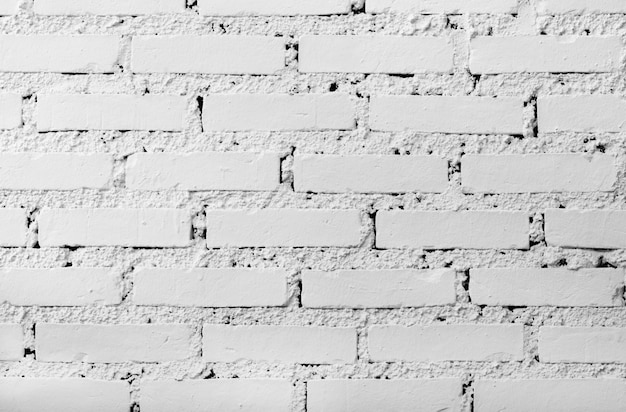 Fond de mur de briques blanches grunge