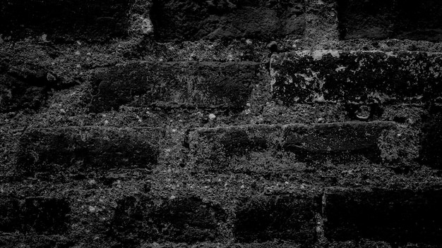 Fond de mur fissuré grunge noir foncé