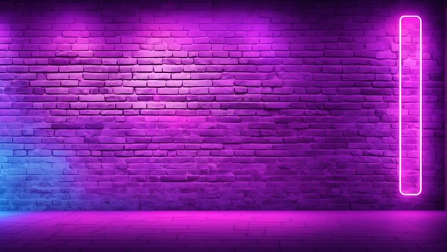 Fond de mur de lumière néon