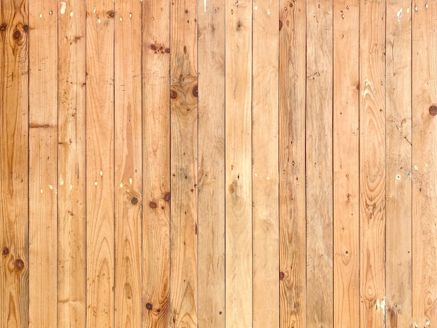 Fond de mur de panneau de bois brun naturel vertical.