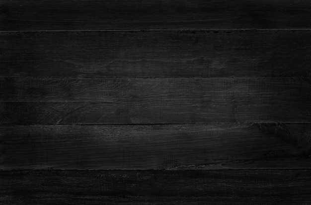 Fond de mur de planche de bois noir, texture de bois d'écorce avec ancien motif naturel.