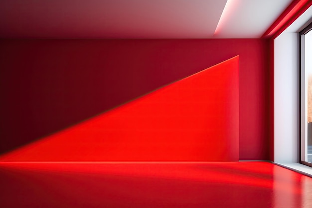 Fond de mur rouge brillant