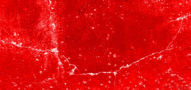 Fond de mur rouge fissuré texture de mur sanglant effrayant mur blanc avec éclaboussures de sang pour fond de concept d'horreur ou d'halloween