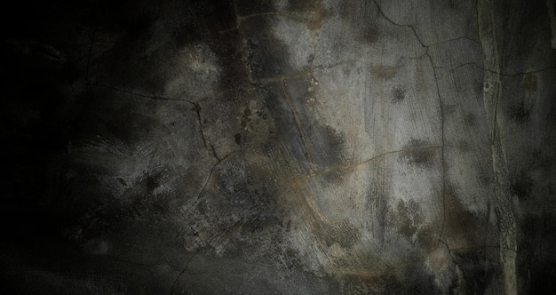 Fond de mur sombre effrayant vieux murs pleins de taches et de rayures fond de mur de concept d'horreur