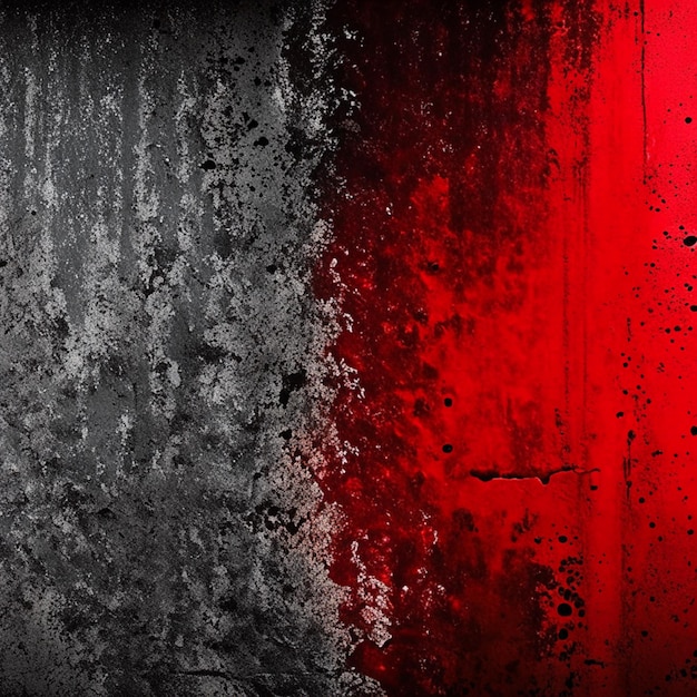 Fond de mur de studio de texture abstraite en béton grunge vintage rouge et noir