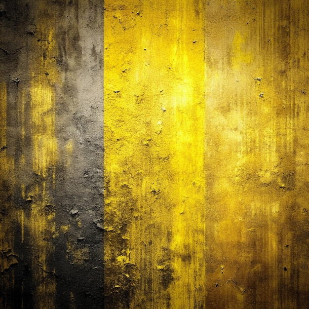 Photo fond de mur texturé jaune et noir grunge