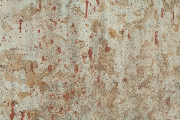 Fond de mur de textures anciennes avec tache de peinture rouge Fond parfait avec espace