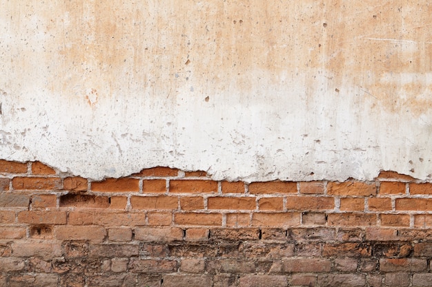 Fond de mur vintage en béton fissuré, vieux mur.