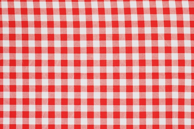 Fond de nappe à carreaux blanc rouge