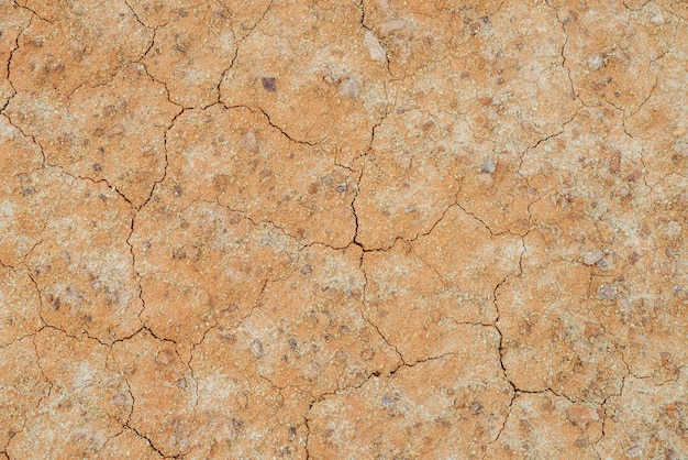 Fond de nature avec des fissures sur l'argile