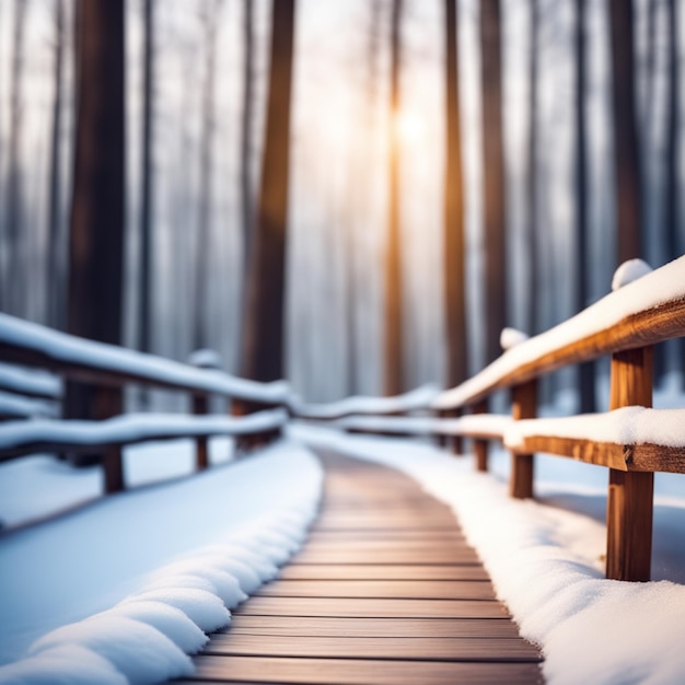 Fond de neige et arbre