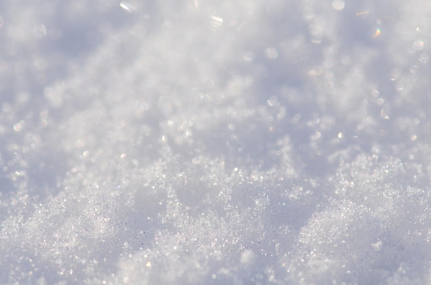 Fond de neige fraîche Fond d'hiver naturel Texture de neige dans les tons bleus