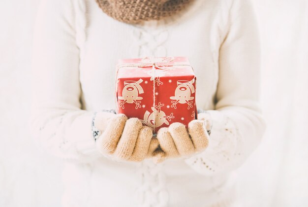 Fond de Noël bonne année. Mise au point sélective