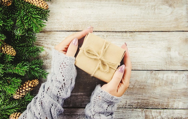 Fond de Noël. bonne année. mise au point sélective