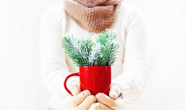 Fond de Noël. bonne année mise au point sélective.