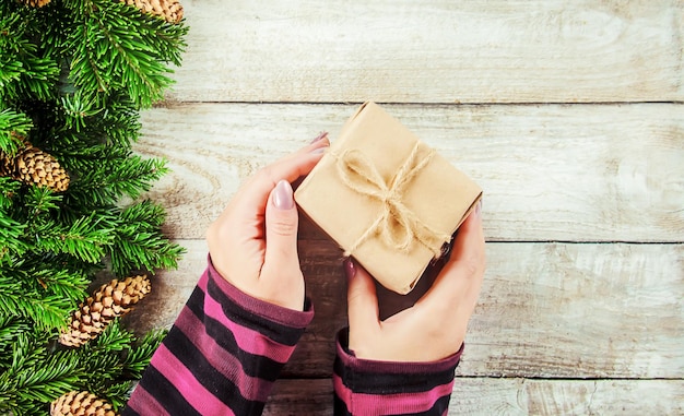 Fond de Noël. bonne année mise au point sélective.