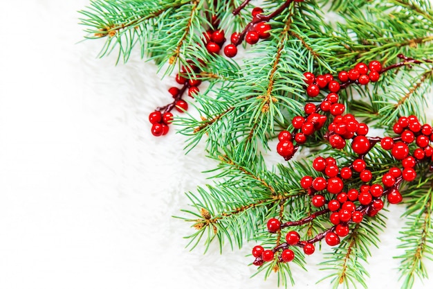 Fond de Noël bonne année. Mise au point sélective