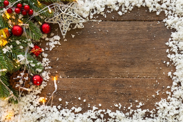 Fond de Noël décoré de thème maison.