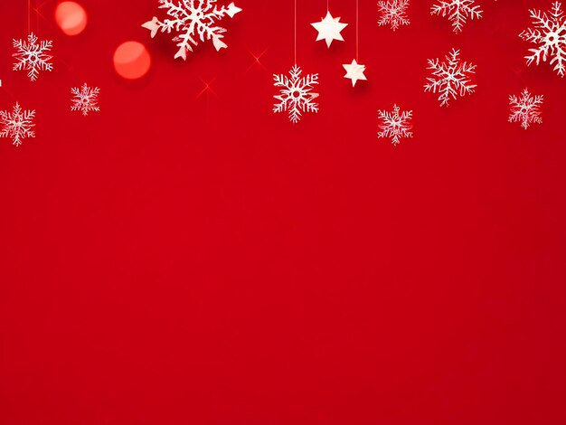 fond de Noël rouge design simple et minimal