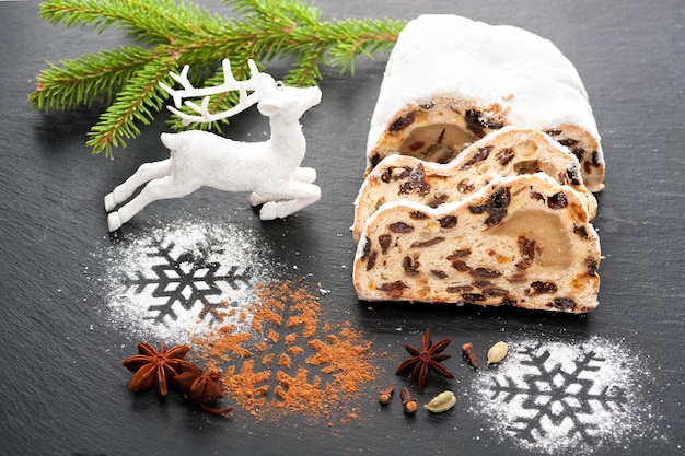 Fond de Noël Stollen de Noël