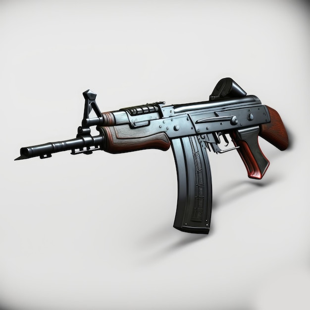 Fond noir Ak 47 IA générative