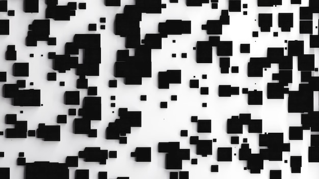 Fond noir et blanc carré