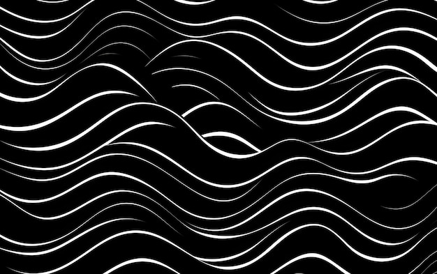 Photo un fond noir et blanc avec des lignes et des lignes.