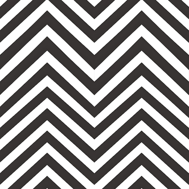 Photo un fond noir et blanc avec un motif en zigzag blanc