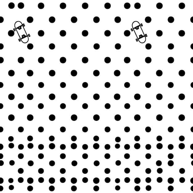 un fond noir et blanc avec des points noirs et un fond blanc
