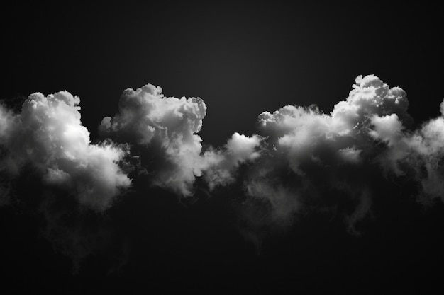 Photo fond noir simple avec des textures subtiles de nuages cirrocumulus