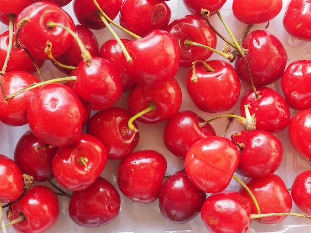 Fond de nourriture de fruits cerise