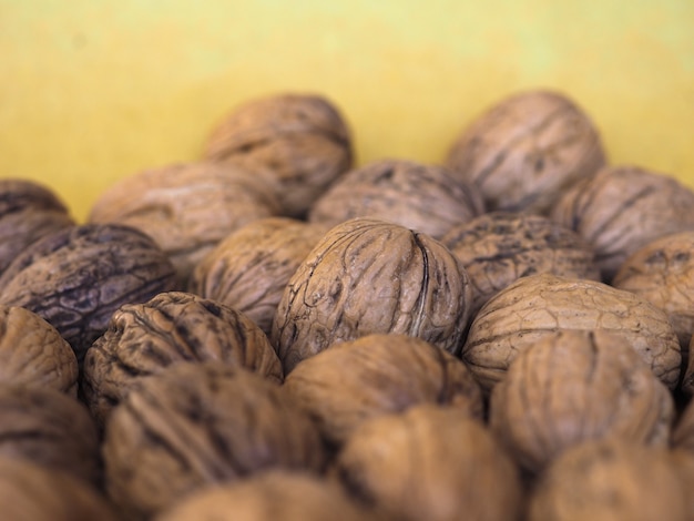 Fond de nourriture de fruits de noix