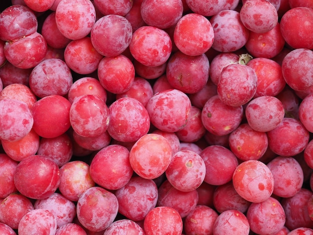 Fond de nourriture de fruits pruneau