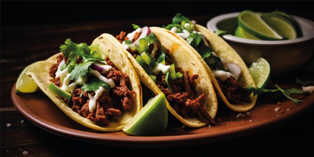 fond de nourriture tacos au boeuf