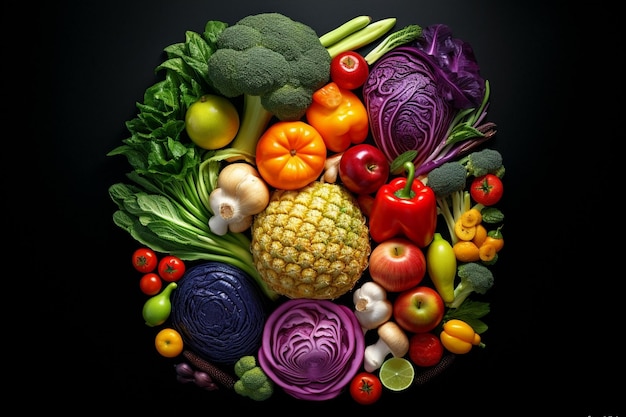 Fond, nourriture, tomate, chou, vitamine, légumes, régime, sain, brocoli, bio, frais, oignon rouge, végétarien, fraîcheur, carotte, vert