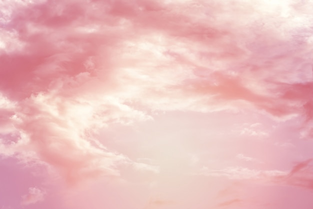 fond de nuage avec une couleur pastel rose